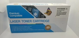 Premium Compatible Laser Toner Cartridge Black PTCF280AND for HP 400 NEW - Picture 1 of 4