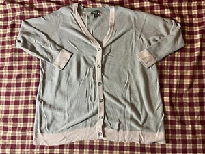 Martha Stewart Button Front Long Sleeve Boyfriend Cardigan Size 3XL A2 - Picture 1 of 8