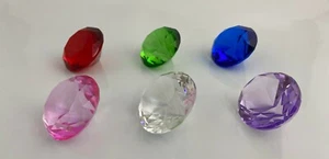 100 mm Corte Vidrio MANCHADO Diamante Pisapapeles Elección 6 Colores - Imagen 1 de 14