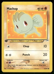 Pokemon Tcg LP Machop [1ª Edición] #73 Pokemon Neo Destiny - Imagen 1 de 2