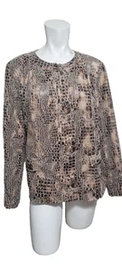 Elementz Large Jacket full zipper texture soft lining faux pockets shoulder pads - Picture 1 of 12