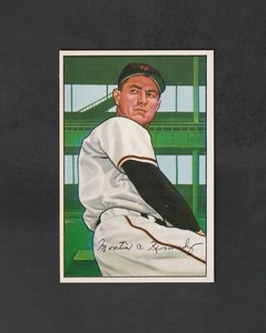 1952 Bowman Monte Kennedy #213 ~ NY Giants ~ High Grade Card!