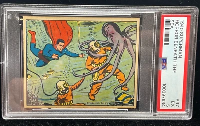 1940 SUPERMAN HORROR BENEATH THE SEA #47 PSA EX 5 - Image 1 of 4