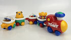Vintage Tomy Train Set 1992 Toddler Toy Train 5 Piece Spinning Cars