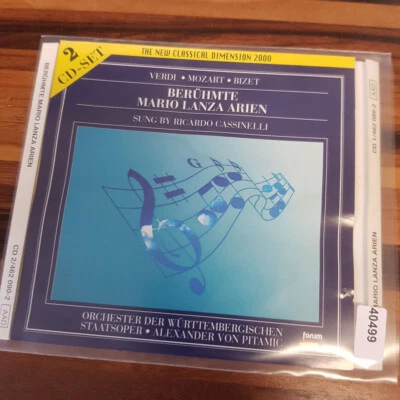 RICARDO CASSINELLI : Berühmte Mario Lanza Arien Sung By    > VG+ (2CD) - Bild 1 von 3