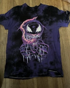 Mens Marvel Venom transformation T Shirt M Medium comic shirt Book Purple - Picture 1 of 2