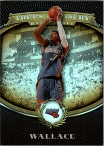 2008-09 Topps Treasury Refractors Gold Basketball Card #49 Gerald Wallace /50