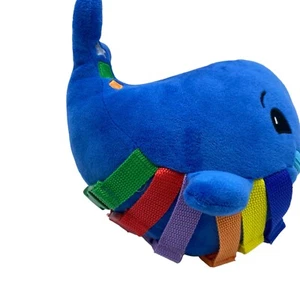 Buckle Toys Blu Whale Counting Color Recognition Activity Plush Toy 9" x 6" - Picture 1 of 7