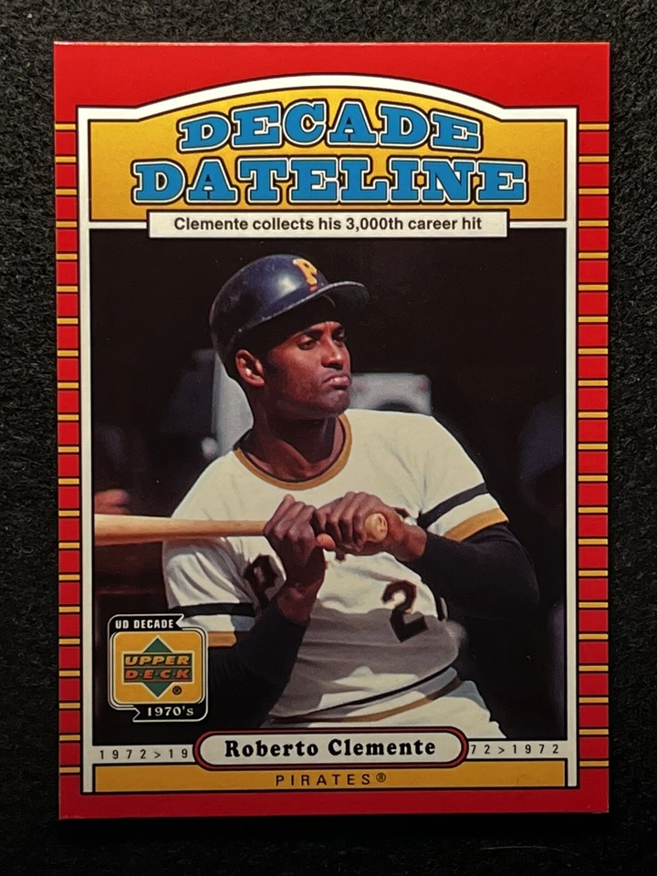 2001 upper deck decade 70’s Roberto Clemente #117 - Image 1 of 2