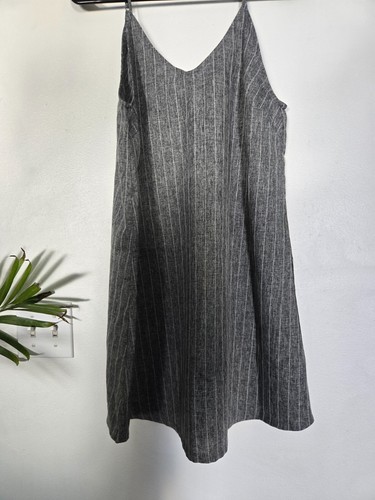 VETEMENTS Abito TCEC Grigio Gessato Slip Taglia Media Spalline Regolabili