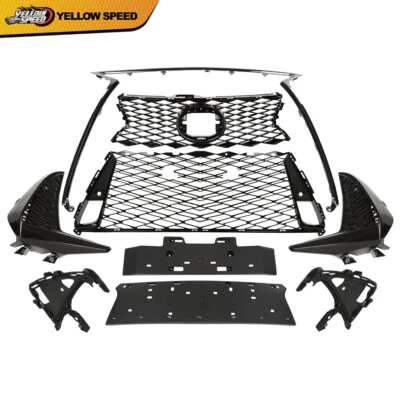 Подходит для 2017-2022 Lexus IS250 IS350 F Sport комплект передняя решетка решетка черная - Изображение 1 из 4