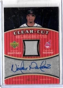 VICTOR MARTINEZ 2007 UD ELEMENTS CLEAR-CUT ELEMENTS CERTIFIED AUTOGRAPH - Bild 1 von 1
