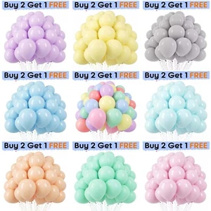 100 X Latex PASTEL BALOON BALLONS helium BALLOONS Quality Party Birthday Wedding - Picture 1 of 11