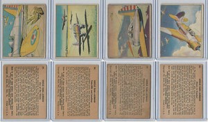 R157 Gum Inc, Uncle Sam, 1941 World War II, Lot, 39, 40, 41, 42, Air Force