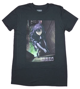 Ghost in The Shell Mens T-Shirt - Stand Alone Complex Running Up A Building - Picture 1 of 1