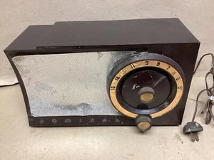 Vintage Working 1950s Bakelite Admiral Tube Radio Model 5T32 Chassis 5T3 - Picture 1 of 18