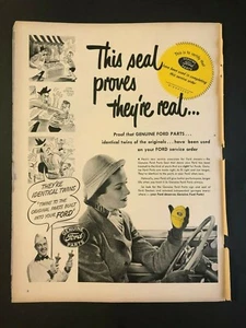 1948 Genuine Ford Parts Ad - Picture 1 of 1