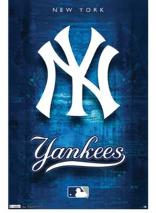 New York Yankees Team Logo MLB Baseball 24x36 Poster - Home Decoration Wall Art - Picture 1 of 8