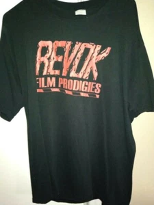 REVOK FILM PRODIGIES - VHS LABEL - HORROR T-SHIRT - BLACK XL IMPOSSIBLE TO FIND - Picture 1 of 3