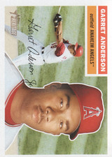 2005 Topps Heritage Anaheim Angels Baseball Card #40 Garret Anderson
