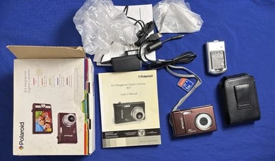 Polaroid t831 Camera Red In Box With All Accessories - Image 1 of 4