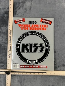 KISS 1997 Alive Worldwide Tourbook Signed by All 4 Original Members + Poster - Picture 1 of 8