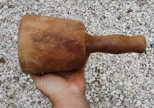 De colección Carpintero Escultor Tallador Grande Burl Madera Mazo Martillo Herramienta 5" de diámetro - Imagen 1 de 11