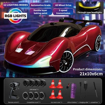 High Speed RC Drift 1:20 Cars Sports 4WD Remote Control Racing Car toy GifekkHa - Image 1 of 4