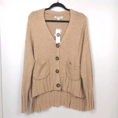 New URBAN OUTFITTERS Sweater Button Cardigan Sz M Knit Pockets Soft Stretch - Image 1 of 4