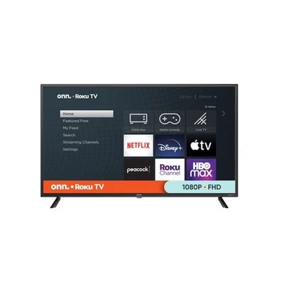 onn. 40" Class FHD (1080P) LED Roku Smart TV HDR (100058007) - Image 1 of 3