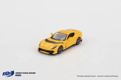 BBR Ferrari 812 Giallo Modena Competizione 2021 1:64 diecast modellismo - Immagine 1 di 4