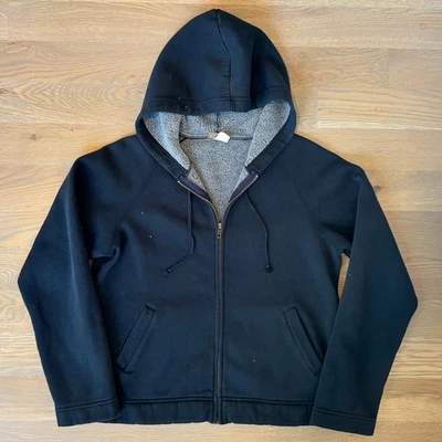 VTG Y2K J. Crew Hoodie Sweatshirt Full Zip Navy Made In Canada Womens Large  - Image 1 of 4