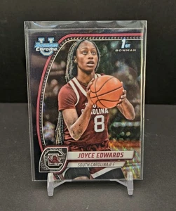 2025 Bowman Chrome U - Joyce Edwards 1st Bowman Black Wave #36 - Picture 1 of 7