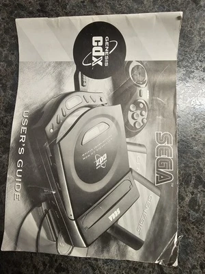SEGA CDX Console Owner's Manual Instruction Booklet ORIGINAL - Image 1 of 4