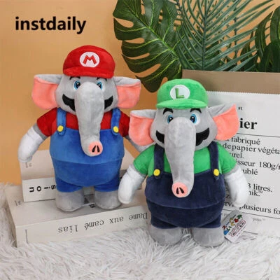 11" Anime Super Mario Bros Elephant Plush Toys Soft Stuffed Doll Kids Xmas Gifts - Image 1 of 4