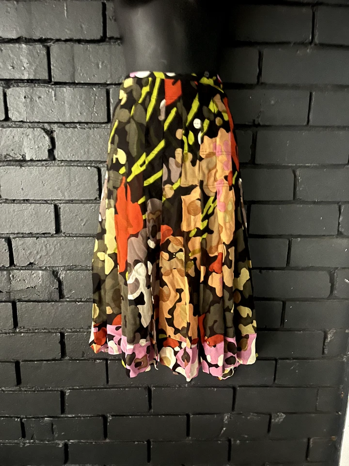 Falda de seda Dries Van Noten usada (talla 38). Foto 1 de 4
