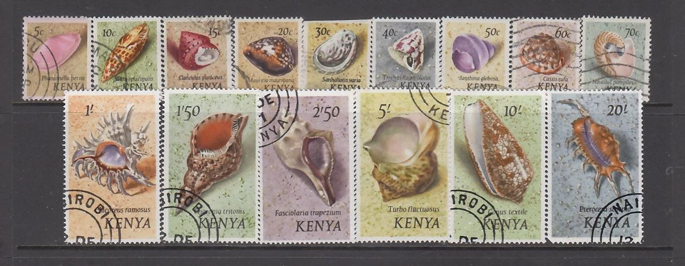 Kenya - Sea Shells (Set Used) 1971 (CV $9) - Image 1 of 1