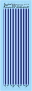 Tiras 1,1 - 1,4 mm Calcomanía Deslizante Mojada Azul Oscuro 117x39mm INTERDECAL - Imagen 1 de 1