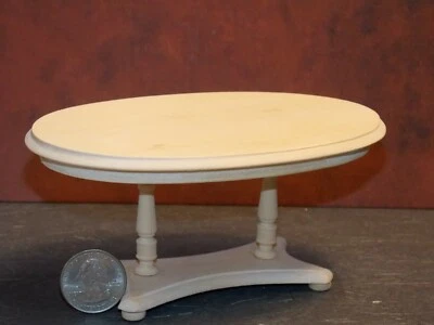 Mesa de cocina miniatura para casa de muñecas sin terminar escala 1:12 pulgadas P60 Dollys Gallery Foto 1 de 3