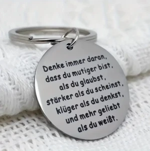 Llavero Motivación Recuerda Siempre / Amor / Fuerza / Fe / Coraje / - Imagen 1 de 4