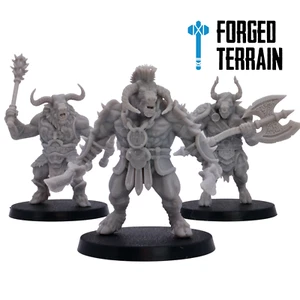 Greek Minotaur x3 - Greek Spartans Fantasy Wargaming Miniatures 32mm scale - Picture 1 of 14