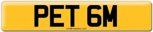 PET 6M Supplied On Retention Certificate or Transferred To Your Car - Picture 1 of 4