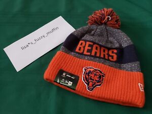 Chicago Bears New Era knit pom hat beanie NWT On Field Classic 💯 AUTHENTIC 2016