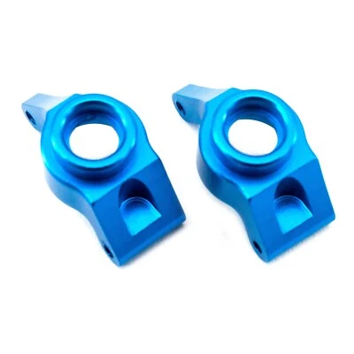 HSP M604 Blue Anodized Aluminum Rear Upright Hub Carrier for Redcat Volcano18 - Image 1 of 2