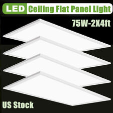 (4pack)2x4Ft Led Panel Light 75W-5000K Recessed Drop Ceiling Light for Office