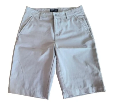 Nautica 短高尔夫休闲男孩 14 码(腰 26 码)灰色二手状况完好  — 第 1/4 张图片