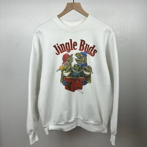 Vintage 90’s Anheuser Busch Budweiser Sweatshirt Jingle Buds Frogs Size XL - Picture 1 of 6