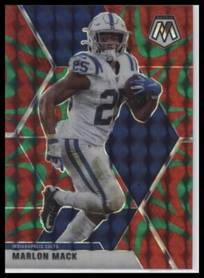 2020 Panini Mosaic Prizm Reactive Green #92 Marlon Mack - Image 1 of 2