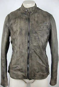 Chaqueta de cuero para hombre 7 FOR ALL MANKIND MOTO JACKET TALLA L NUEVA + ETIQUETA - Imagen 1 de 12