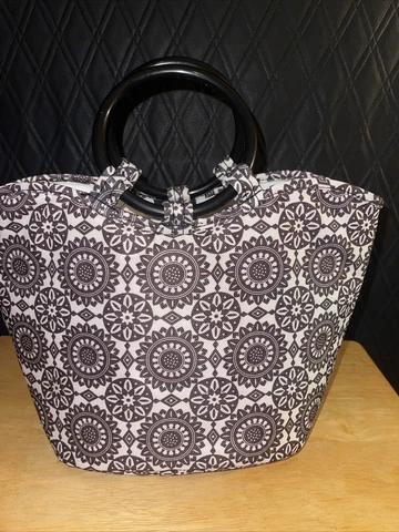 Sisters by Longaberger Insulated Bag Purse Lunch Picnic Storage Fabric Basket Cover